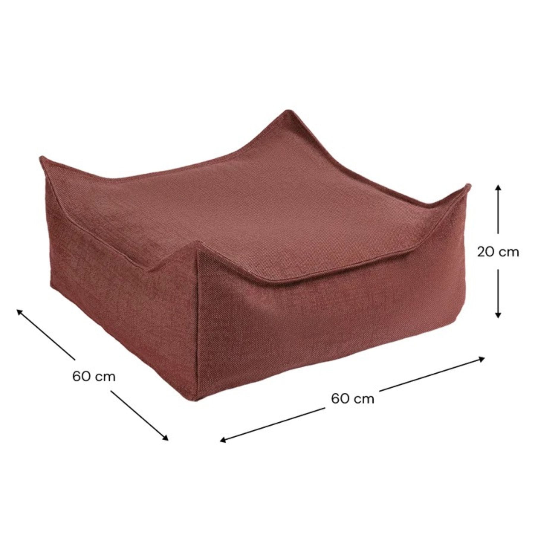 wigiwama Outdoor Ottoman - Sitzkissen & Hocker für Kinder | 6 Farben