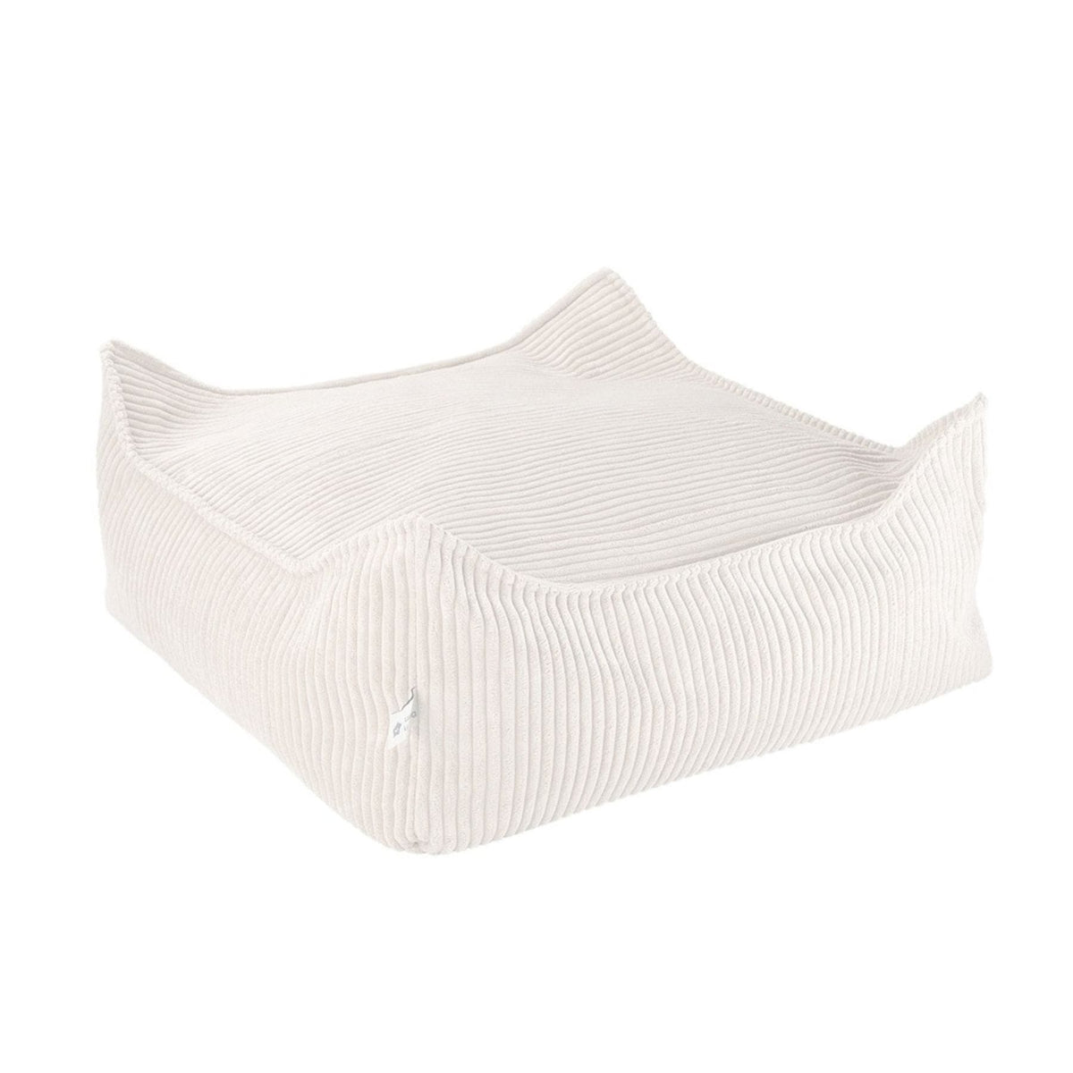 Sitzsäcke wigiwama Square Ottoman aus Cord, Sitzhocker für Kinder