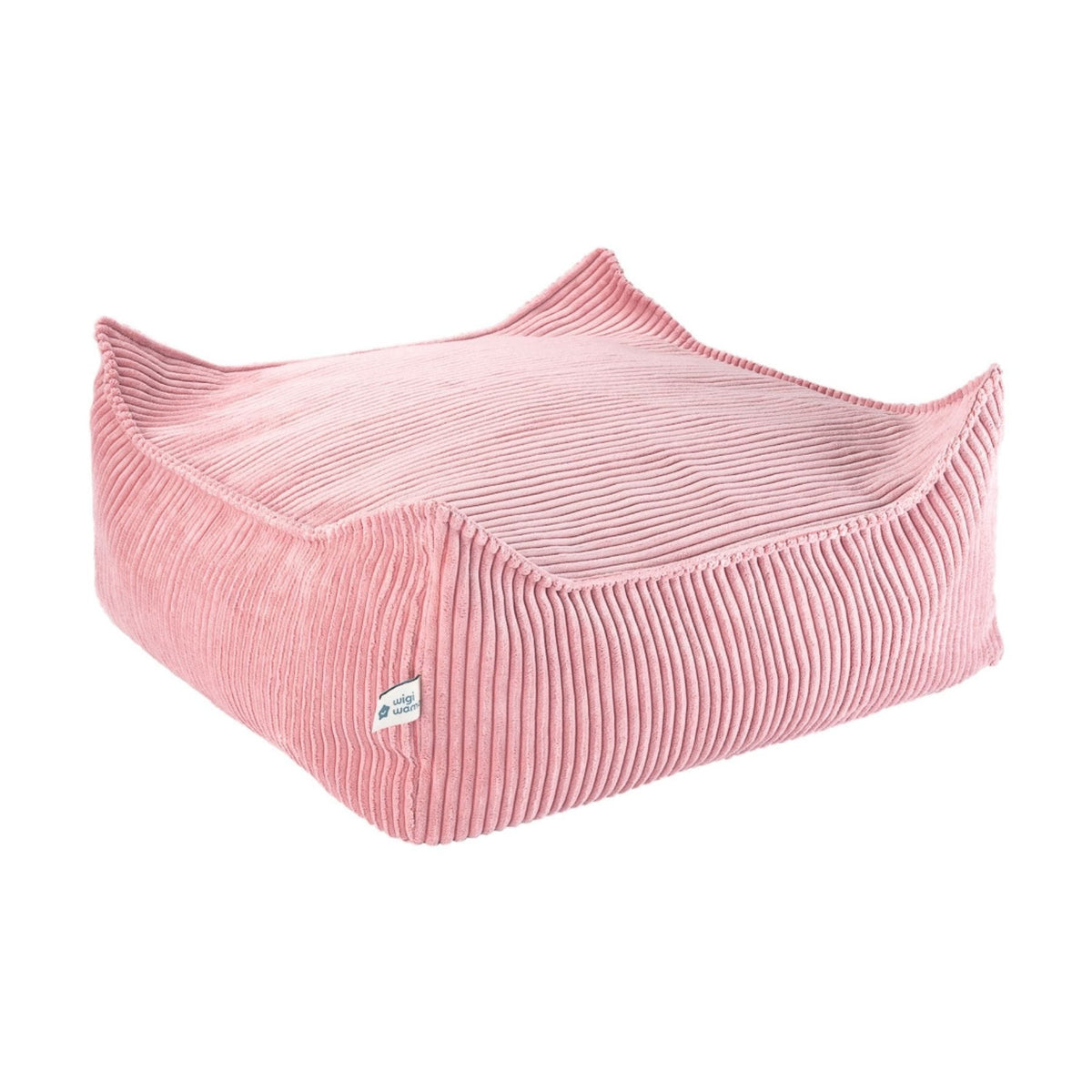Sitzsäcke wigiwama Square Ottoman aus Cord, Sitzhocker für Kinder