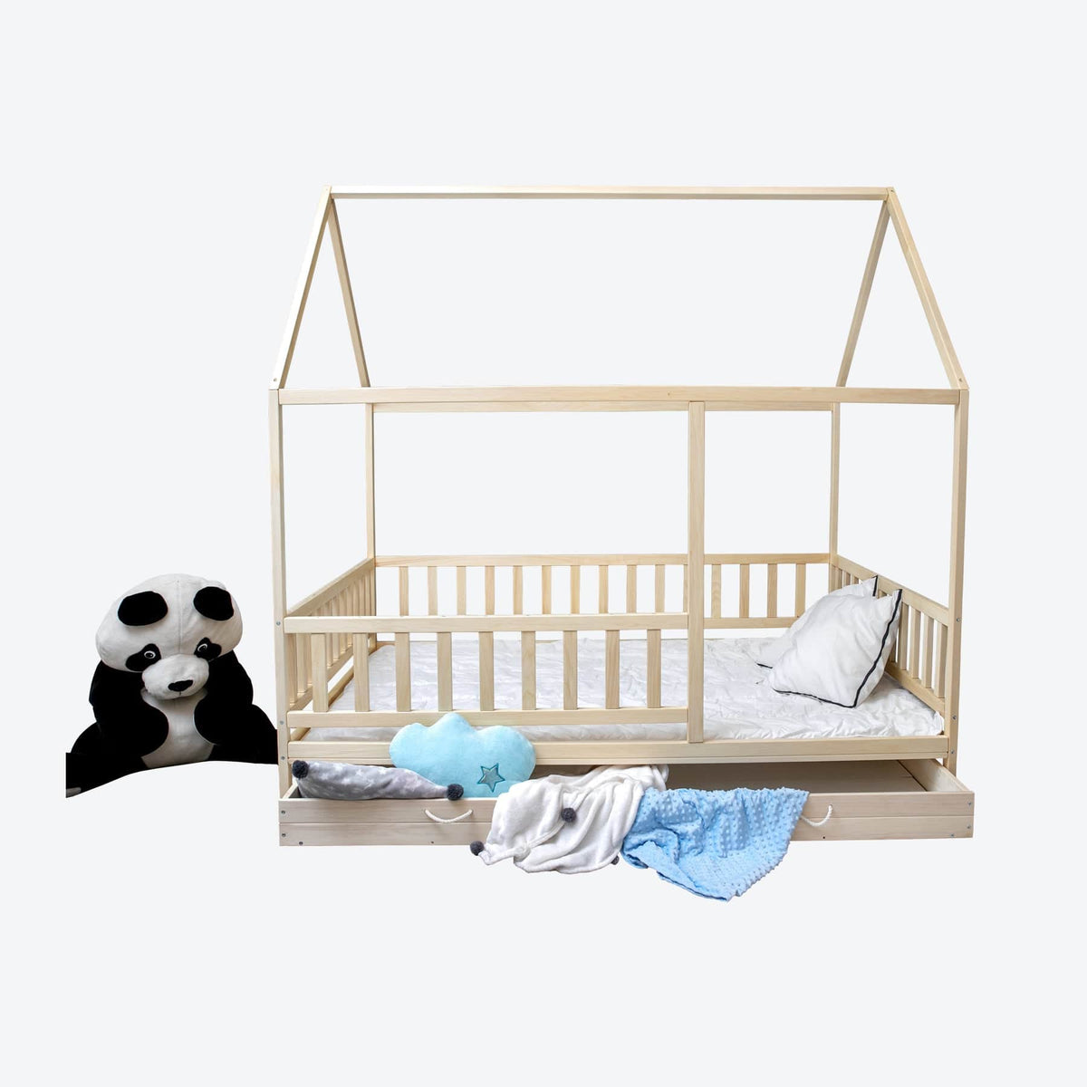 Kinderbett Montessori Bodenbett Hausbett - LeoBabys
