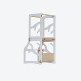 Lernturm Learning Tower mit Rutsche Weiß - LeoBabys