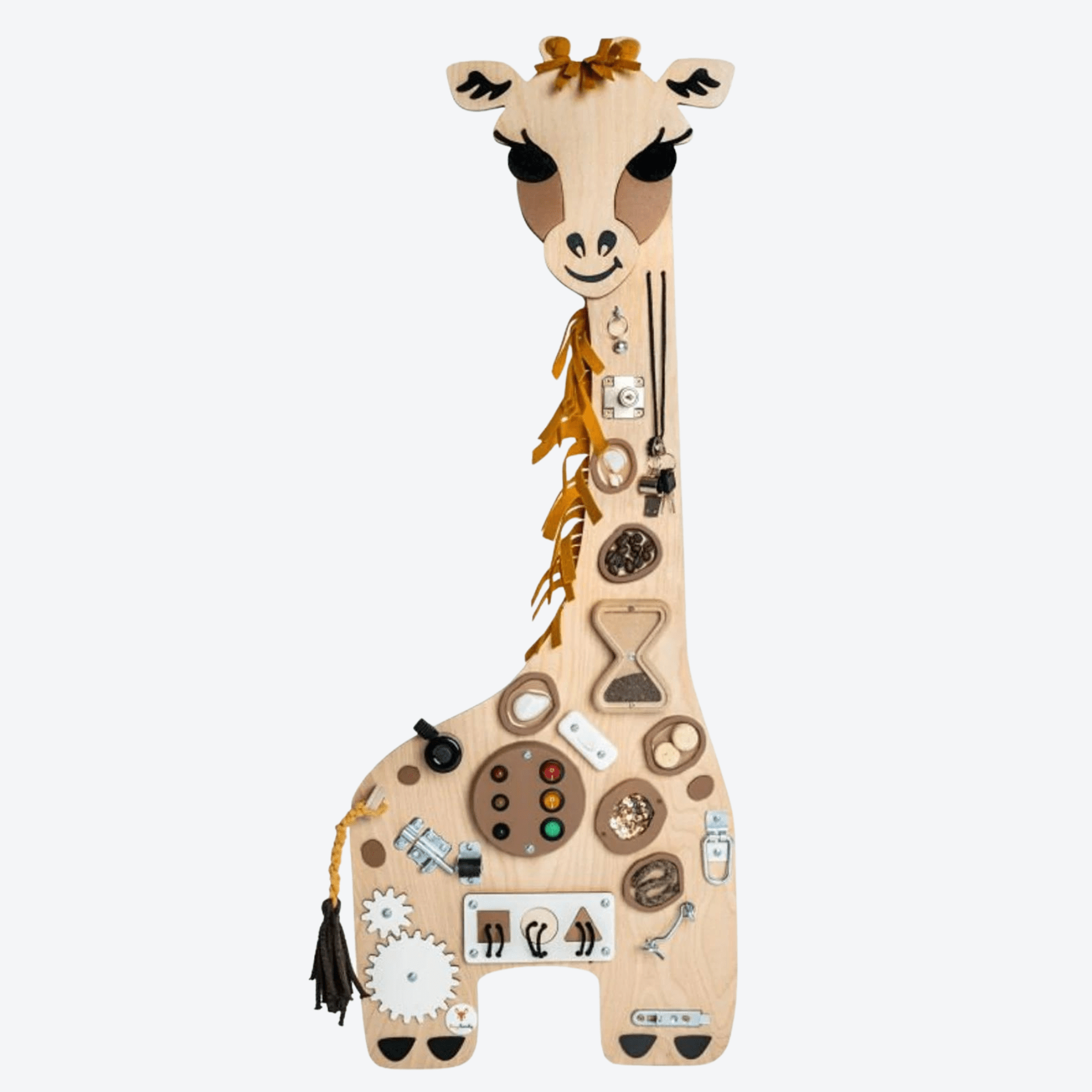Activity Board Busyboard Holz Giraffe - LeoBabys