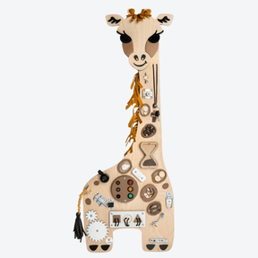 Activity Board Busyboard Holz Giraffe - LeoBabys