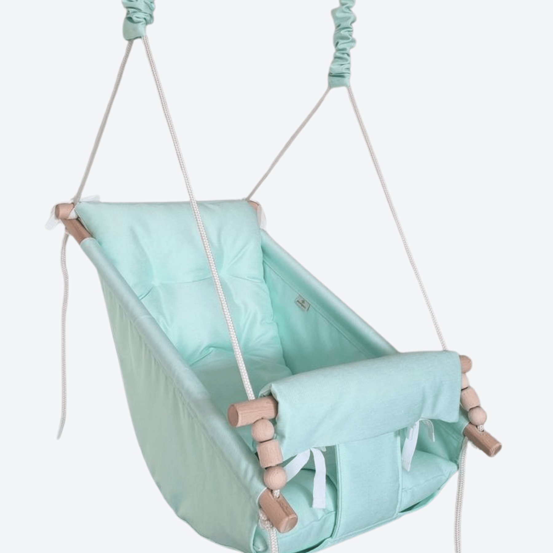 Babyschaukel Groß Polyester Mint - LeoBabys