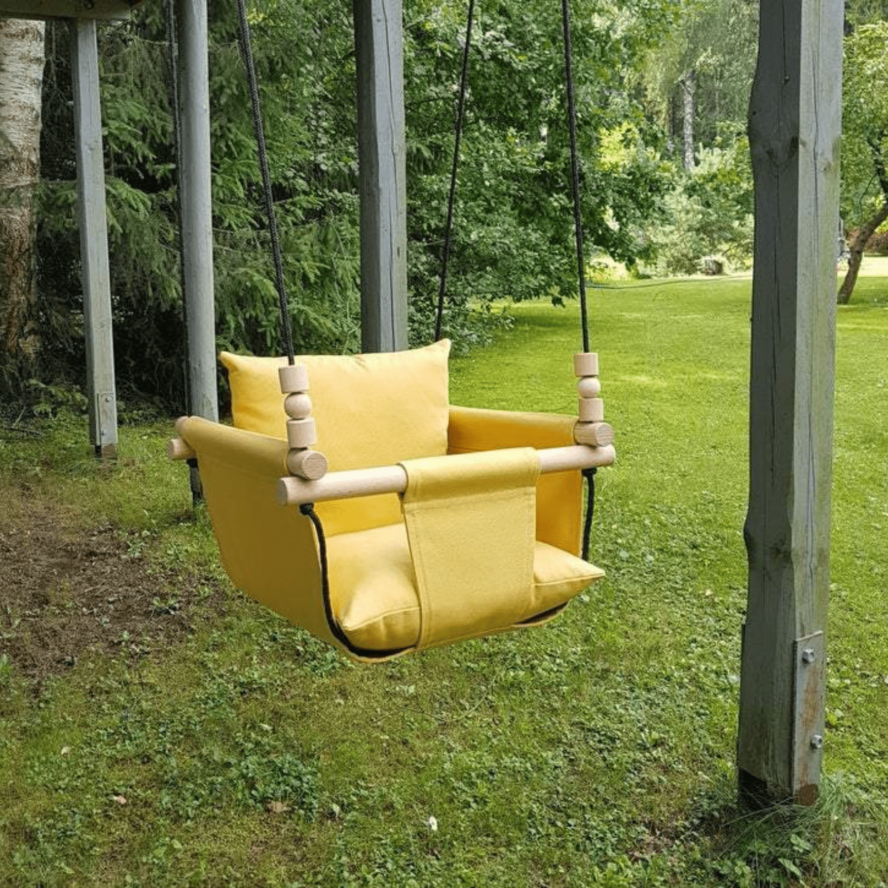 Babyschaukel Normal Baumwolle Gelb - LeoBabys