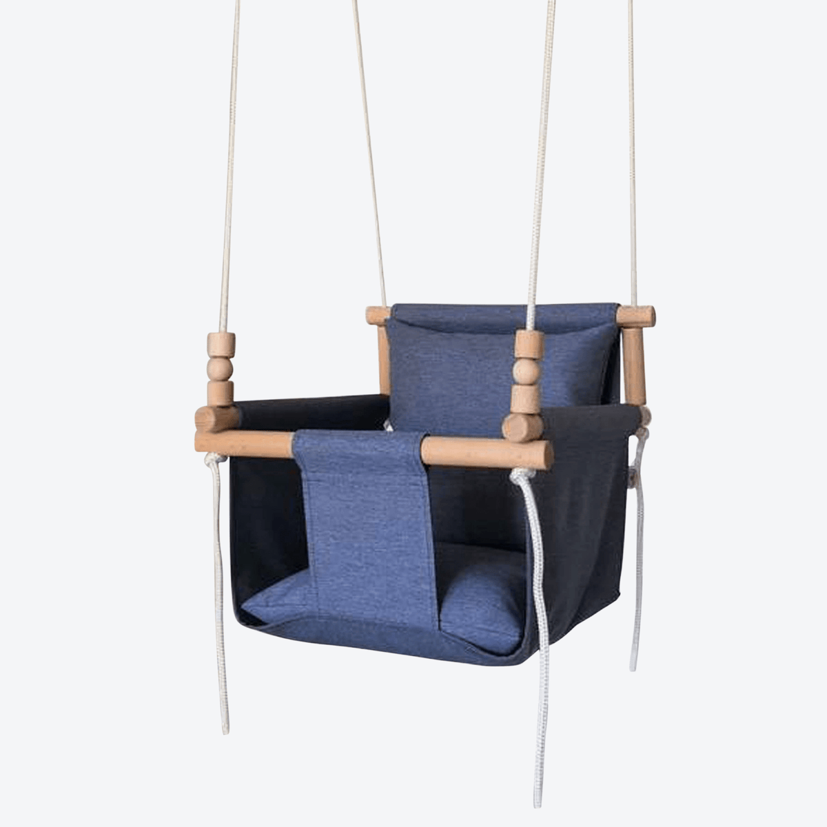 Babyschaukel Normal Stoff Blau Jeans - LeoBabys