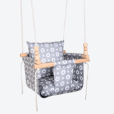 Babyschaukel Normal Stoff Grau Sterne - LeoBabys