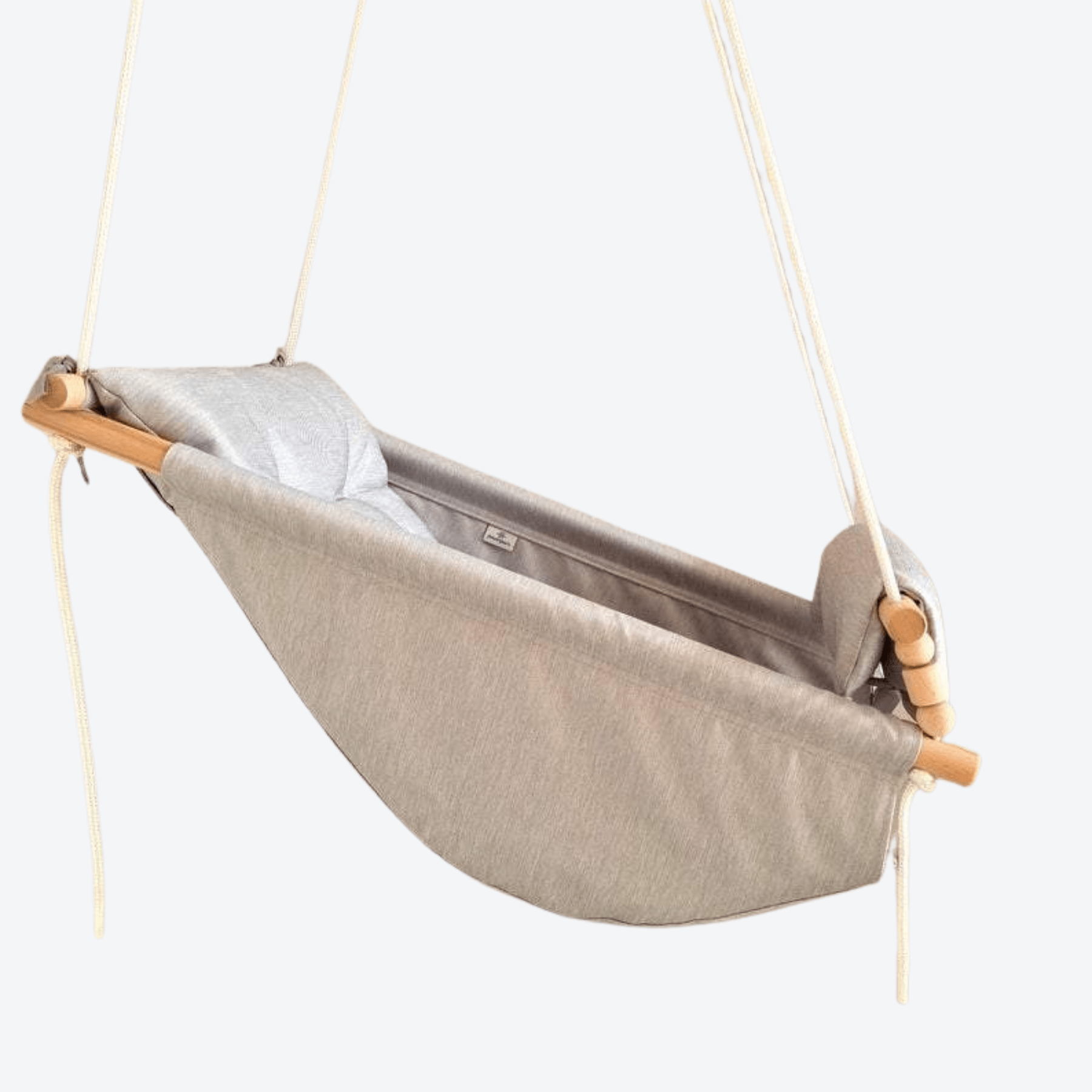 Babyschaukel Gross Hängematte Schaukel Kinderschaukel Babyschaukel Indoor-Schaukel Hängeschaukel Sitzschaukel Hängesitz Hellgrau - LeoBabys