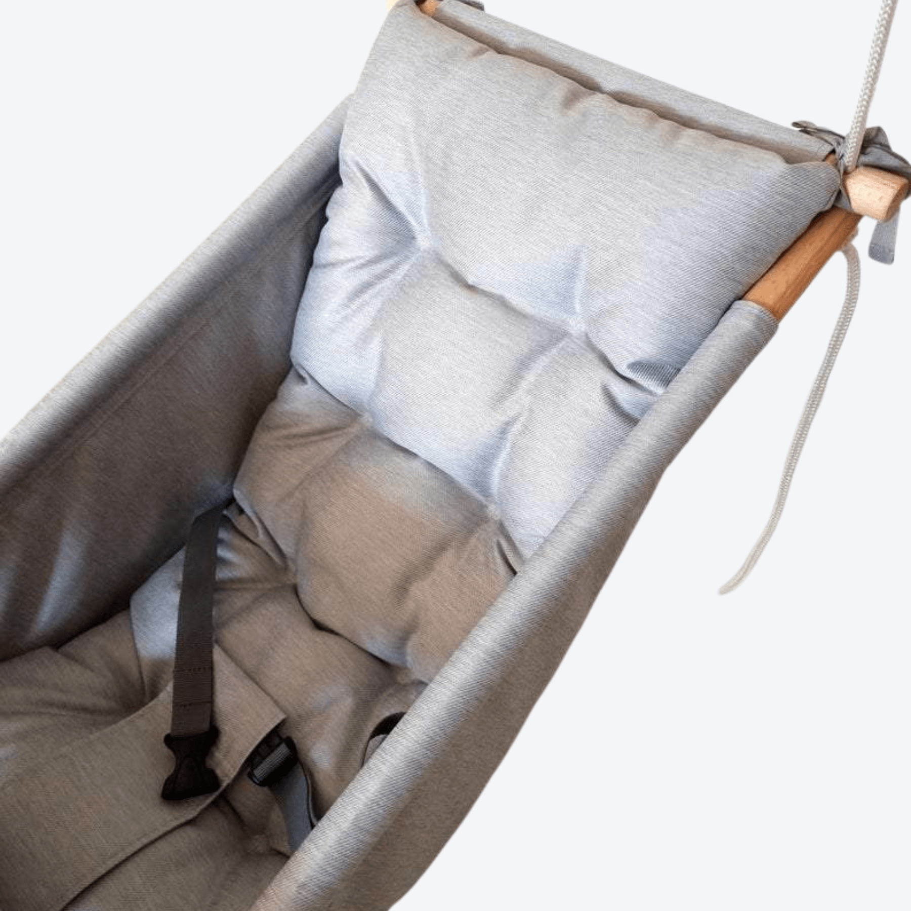 Babyschaukel Gross Hängematte Schaukel Kinderschaukel Babyschaukel Indoor-Schaukel Hängeschaukel Sitzschaukel Hängesitz Hellgrau - LeoBabys