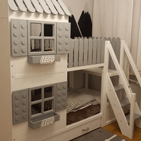 Kinderbett Hausbett Hochbett Kinder - LeoBabys