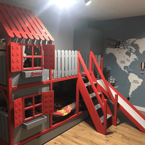 Kinderbett Hausbett Hochbett Kinder - LeoBabys