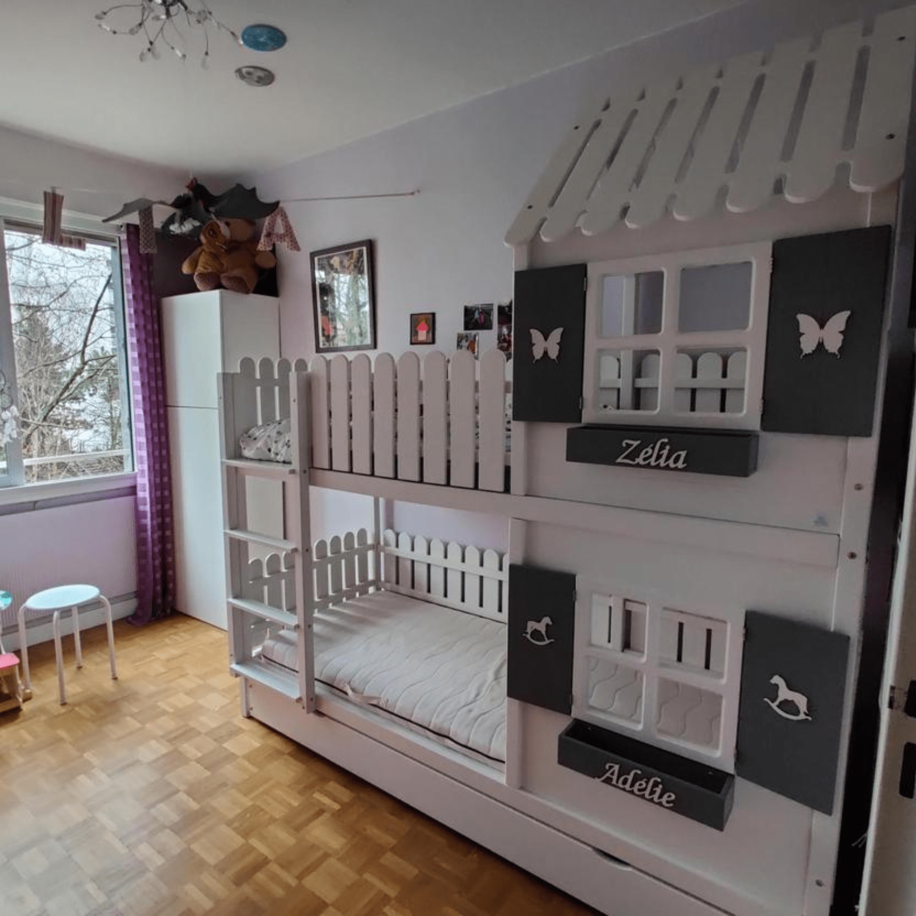 Kinderbett Hausbett Personalisierbar - LeoBabys