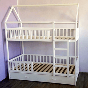 Kinderbett Montessori Hausbett Etagenbett - LeoBabys