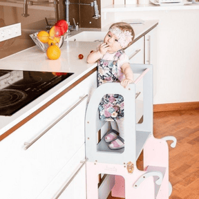 Lernturm Learning Tower Wandelbar Trolley - LeoBabys