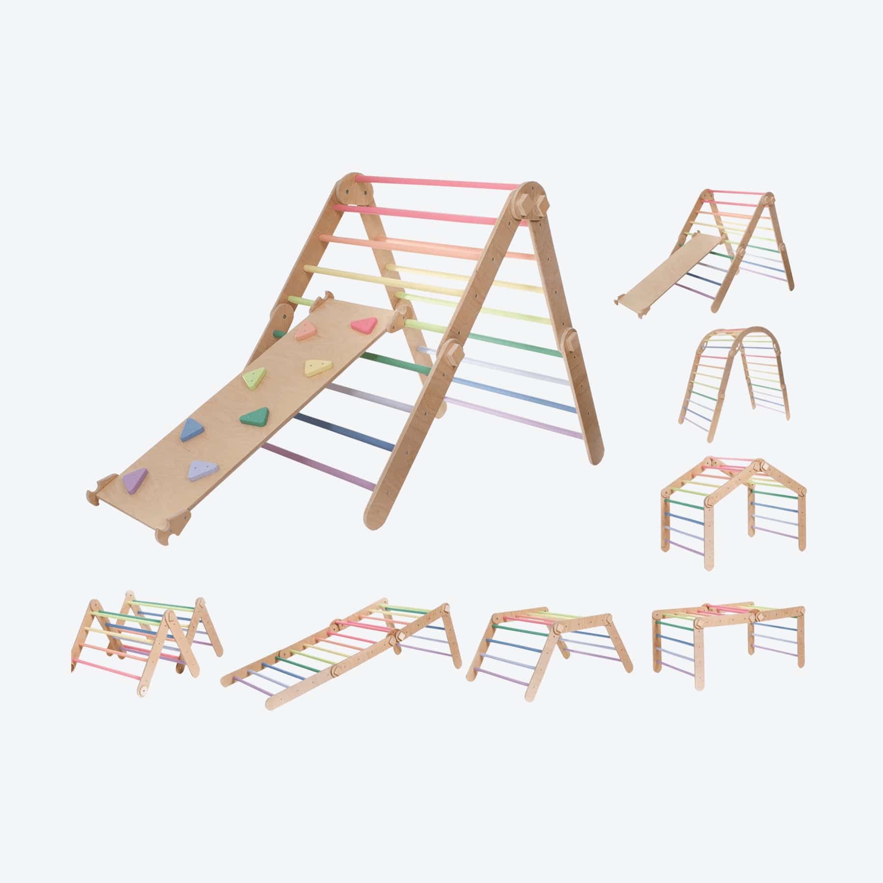 Pikler Dreieck Rutsche Pastell - LeoBabys