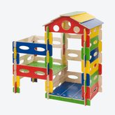 Spielhaus Montessori Kletterturm Bunt - LeoBabys