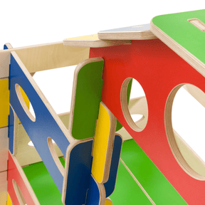 Spielhaus Montessori Kletterturm Bunt - LeoBabys